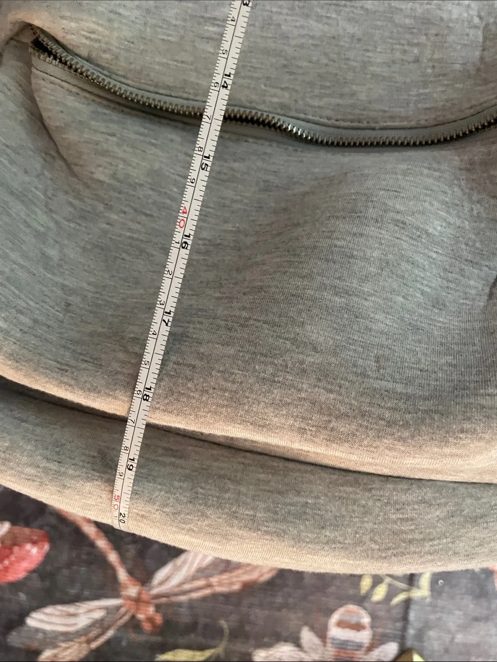 GAP Gray Everyday Backpack - Minimal Design Sweatshirt Material Travel Jersey
